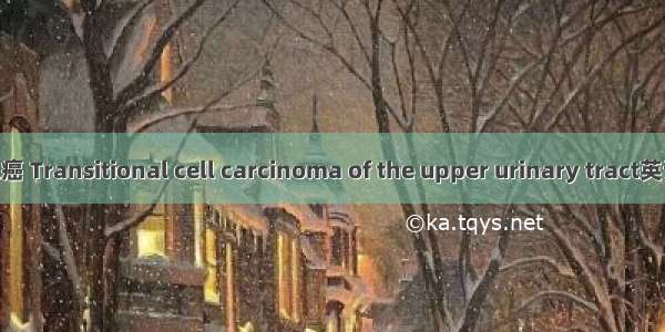 上尿路移行细胞癌 Transitional cell carcinoma of the upper urinary tract英语短句 例句大全