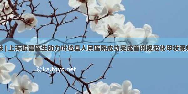 医疗帮扶 | 上海援疆医生助力叶城县人民医院成功完成首例规范化甲状腺癌根治术