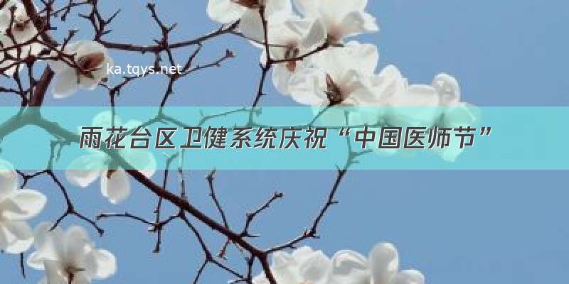 雨花台区卫健系统庆祝“中国医师节”