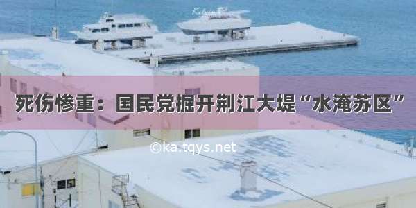 死伤惨重：国民党掘开荆江大堤“水淹苏区”