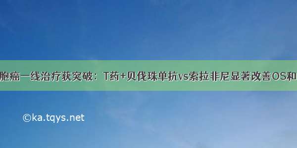 肝细胞癌一线治疗获突破：T药+贝伐珠单抗vs索拉非尼显著改善OS和PFS