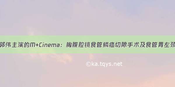 (2024年)郭伟主演的M+Cinema：胸腹腔镜食管鳞癌切除手术及食管胃左颈部吻合术
